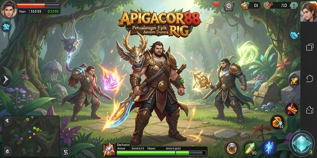 Tampilan menarik dari gameplay RPG APIGACOR88 yang penuh aksi.