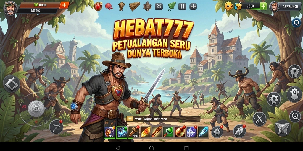 Gameplay seru HEBAT777 dalam dunia Open World yang luas.