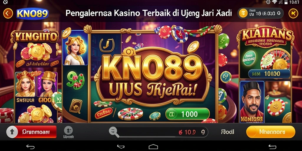 Gambaran tampilan permainan Kasino yang seru dan menegangkan.