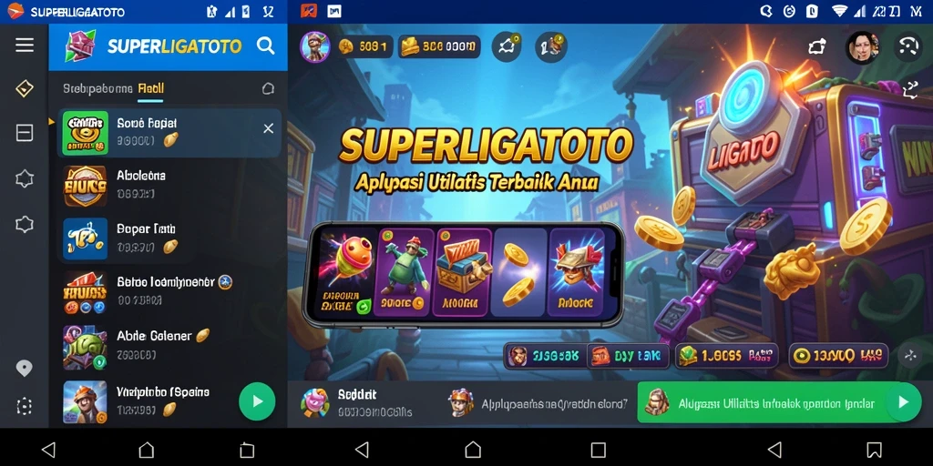 Tampilan antarmuka SUPERLIGATOTO yang menarik dan fungsional.