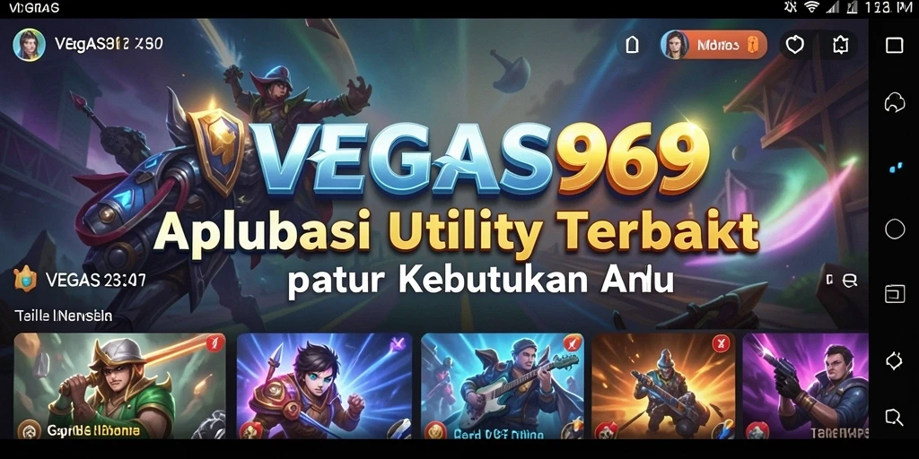 Tangkapan layar utama VEGAS969 dengan tampilan antarmuka yang menarik.
